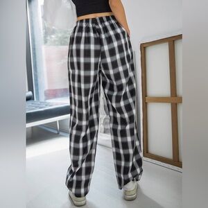 Women’s trousers, black plaid size Large (runs medium)